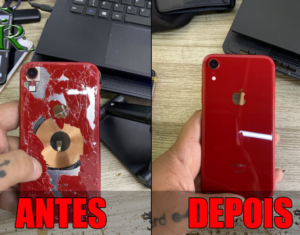 Troca de Tampa de Vidro Traseiro de iPhone em Caieiras